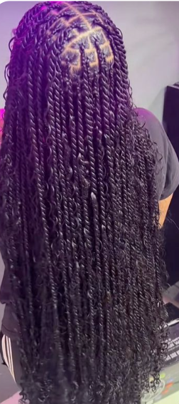 Small medium island twist by Black Diamants Hairbraiding