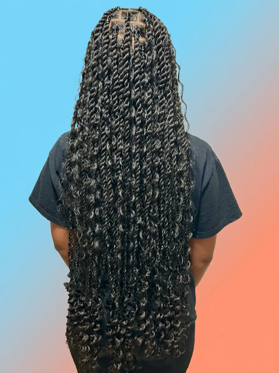 Medium island twist by Black Diamants Hairbraiding