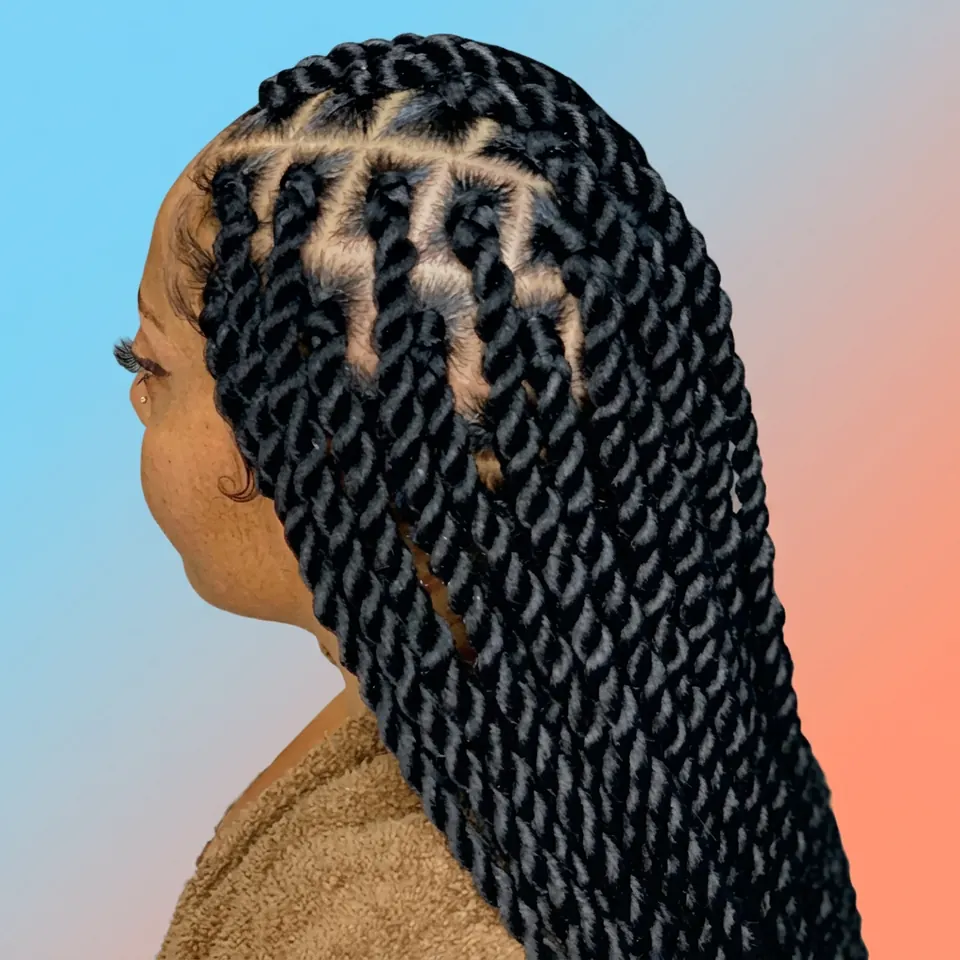 Large Senegalese Twist by Black Diamants Hairbraiding