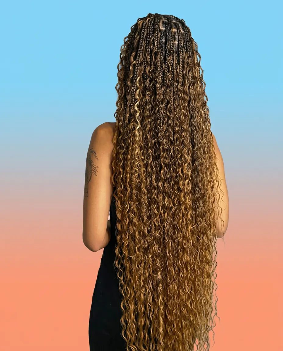 Medium Gypsy Braids by Black Diamants Hairbraiding