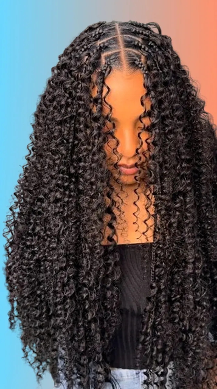 Medium Bora Bora Braids by Black Diamants Hairbraiding